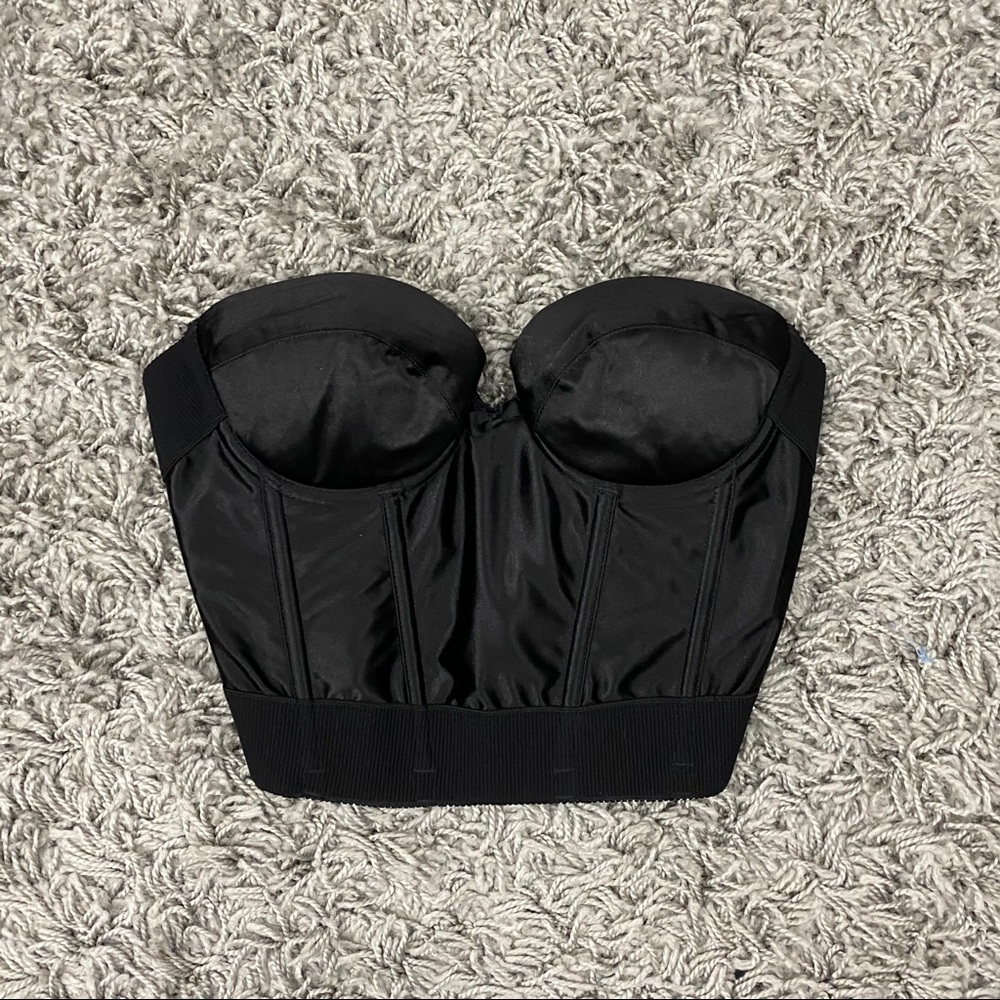 Vintage Black Strapless Bra